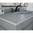 Chesapeake 22 x 37 Single Bowl Vanity Top in Ash Gray, CH02237.203