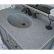 Chesapeake 22 x 37 Single Bowl Vanity Top in Ash Gray, CH02237.203