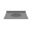 Chesapeake 22 x 37 Single Bowl Vanity Top in Ash Gray, CH02237.203