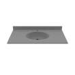 Chesapeake 22 x 43 Single Bowl Vanity Top in Ash Gray, CH02243.203