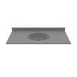 Chesapeake 22 x 49 Single Bowl Vanity Top in Ash Gray, CH02249.203