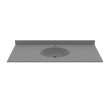 Chesapeake 22 x 55 Single Bowl Vanity Top in Ash Gray, CH02255.203