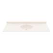 Chesapeake 22 x 61 Single Bowl Vanity Top in Tahiti White, CH02261.011