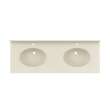 Chesapeake 22 x 61 Double Bowl Vanity Top in Coastal Sands, CH022612B.013