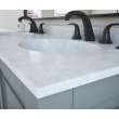 Chesapeake 22 x 61 Double Bowl Vanity Top in Ice, CH022612B.130