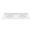 Chesapeake 22 x 61 Double Bowl Vanity Top in Ice, CH022612B.130