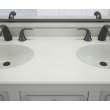 Chesapeake 22 x 61 Double Bowl Vanity Top in Mountain Mist, CH022612B.141