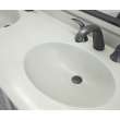 Chesapeake 22 x 61 Double Bowl Vanity Top in Mountain Mist, CH022612B.141