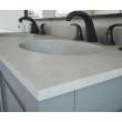 Chesapeake 22 x 61 Double Bowl Vanity Top in Limestone, CH022612B.218