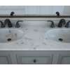 Chesapeake 22 x 61 Double Bowl Vanity Top in Carrara, CH022612B.221