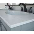 Chesapeake 22 x 61 Double Bowl Vanity Top in Birch, CH022612B.226
