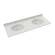Chesapeake 22 x 61 Double Bowl Vanity Top in Birch, CH022612B.226