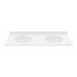 Chesapeake 22 x 73 Double Bowl Vanity Top in White, CH022732B.010