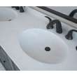 Chesapeake 22 x 73 Double Bowl Vanity Top in Tahiti White, CH022732B.011