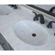 Chesapeake 22 x 73 Double Bowl Vanity Top in Ice, CH022732B.130
