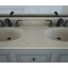 Chesapeake 22 x 73 Double Bowl Vanity Top in Limestone, CH022732B.218