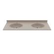 Chesapeake 22 x 73 Double Bowl Vanity Top in Limestone, CH022732B.218