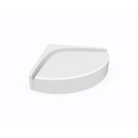 Corner Shower Seat in White, CS01616.010