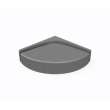 Corner Shower Seat in Ash Gray, CS01616.203