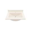 Contour 22 x 25 Single Bowl Vanity Top in Tahiti White, CV02225.011