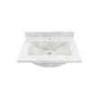 Contour 22 x 25 Single Bowl Vanity Top in Ice, CV02225.130