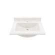 Contour 22 x 25 Single Bowl Vanity Top in Carrara, CV02225.221