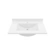 Contour 22 x 31 Single Bowl Vanity Top in White, CV02231.010