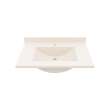 Contour 22 x 31 Single Bowl Vanity Top in Tahiti White, CV02231.011