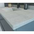 Contour 22 x 31 Single Bowl Vanity Top in Ash Gray, CV02231.203