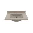 Contour 22 x 31 Single Bowl Vanity Top in Limestone, CV02231.218