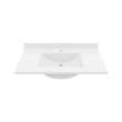 Contour 22 x 37 Single Bowl Vanity Top in White, CV02237.010