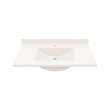 Contour 22 x 37 Single Bowl Vanity Top in Bisque, CV02237.018