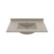 Contour 22 x 37 Single Bowl Vanity Top in Limestone, CV02237.218