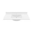 Contour 22 x 43 Single Bowl Vanity Top in White, CV02243.010