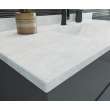 Contour 22 x 43 Single Bowl Vanity Top in Ice, CV02243.130