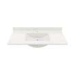 Contour 22 x 43 Single Bowl Vanity Top in Carrara, CV02243.221