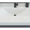 Contour 22 x 49 Single Bowl Vanity Top in Tahiti White, CV02249.011
