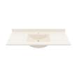 Contour 22 x 49 Single Bowl Vanity Top in Tahiti White, CV02249.011