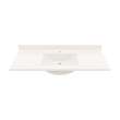 Contour 22 x 49 Single Bowl Vanity Top in Bisque, CV02249.018
