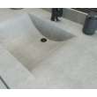Contour 22 x 49 Single Bowl Vanity Top in Ash Gray, CV02249.203