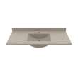 Contour 22 x 49 Single Bowl Vanity Top in Limestone, CV02249.218