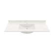 Contour 22 x 49 Single Bowl Vanity Top in Carrara, CV02249.221