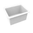 DIT 22 x 25 Veritek(R) Dual Mount Large Bowl Utility Sink in White, DIT1000.900