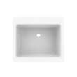 DIT 22 x 25 Veritek(R) Dual Mount Large Bowl Utility Sink in White, DIT1000.900