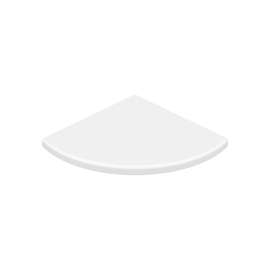 ES-8 Aerie Corner Shelf in White