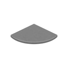 ES-8 Aerie Corner Shelf in Ash Gray