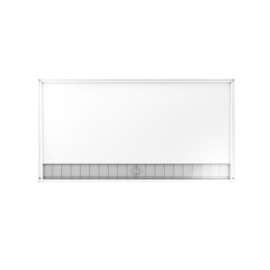 34 x 62 Veritek Alcove ADA Shower Pan with Front Center Drain in White, FB03462.010