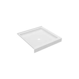 36 x 36 Veritek(TM) Alcove Shower Pan with Center Drain in White, FD03636MD.010