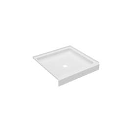 32 x 32 Veritek(TM) Alcove Shower Pan with Center Drain in White, FF03232MD.010