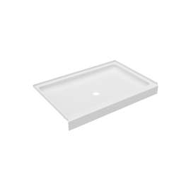 32 x 48 Veritek(TM) Alcove Shower Pan with Center Drain in White, FF03248MD.010